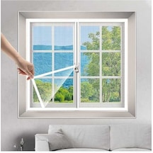 Ebitda Pratik Sivrisinek Fermuarlı Pencere Sineklik Beyaz 70x100cm, Kendinden Yapışkanlı Kullanım