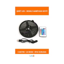 Rgb Kumandalı 30 Led Usb Aydınlatma Şeridi 5m 1 Adet