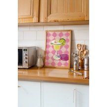 Doğal Ahşap Çerçeveli Modern Mutfak Posteri 49 Ahşap 01