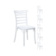 6 Adet Efes Beyaz Sandalye / Balkon-bahçe-mutfak