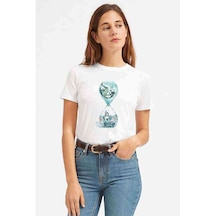 Anime Fairy Tail Glass Guild Emblem Baskılı Beyaz Kadın Tshirt (534309138)