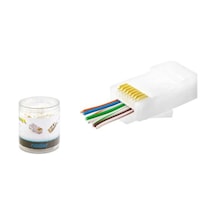 Nodar Nd2406 Cat6 Ez Rj45 Konnektör 100 Adet Plastik Kutu - Beyaz