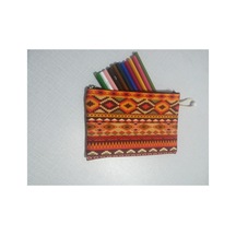 Etnik Otantik Kilim Desen 1 No Tasarım Bez Kalemlik-cüzdan Diğer