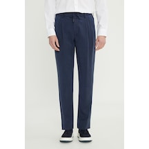 AC&Co / Altınyıldız Classics Erkek Lacı Yumuşak Dokulu Slim Fit Dar Kesim Beli Bağlamalı Yan Cep Pantolon Lacı