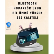 Kablosuz İndüksiyonlu Telefon Tutucu & Hoparlör Net Ses, Kolay Kullanım