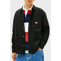 Tommy Jeans Erkek Gömlek Dm0dm20236 Bds Siyah SİYAH