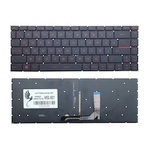 MSI Uyumlu Gs65 Stealth 9sd Notebook Klavye Işıklı -kırmızı-