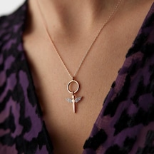 By Golden House Hoop Melek Kolye