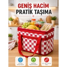 Zenvia Isı Yalıtımlı Termos Piknik Çantası Geniş Hacimli Soğuk Ve Sıcak Taşıma Çantası Znv2026 Çok Renkli