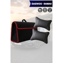 Daewoo Damas Uyumlu Koltuk Yastığı Bagaj Çantası Siyah Renk Lüks Model