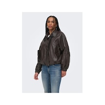 Only 15373805 Onlmını Faux Leather Jacket Cc Otw Kadın Ceket Raven