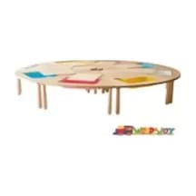 Wood&joy 8 Dilimli Üçgen Etkinlik Masası 16 Kişilik -225 Cm