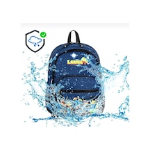 Miço Kids Level Up Okul Çanta Seti 3'lü İlkokul Yıldızlı Lacivert