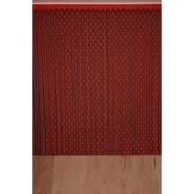 Puanlı Model Kırmızı Renk Hazır Ip Perde 300x270 Cm