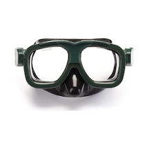 Apnea Dalış Maskesi - Yeşil/haki - M100 Siyah