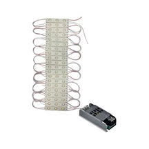 20 Adet 12 Volt 1.2 Watt 3 Lensli Günışığı 2835 Smd Led Modül Ip65 5a Slim Trafo Set
