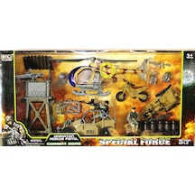 Gözcü Kulesi Helikopter Ve Jeep Li Askeri Set