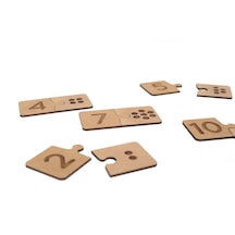 Vedemo Montessori Puzzle Ahşap Eğitici Matematik Bulmacası