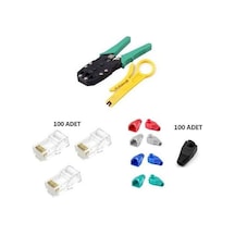 Network Set Cat5 Rj45+Cover+Rj45 Sıkma Pensesi+Kablo Soyucu