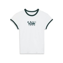 Calvin Klein Ss 1968 Graphıc Baby, Beyaz Kadın T-shirt