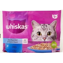 Whiskas Balık Favorileri Somonlu Ton Balıklı 85grx4 Lü Paket