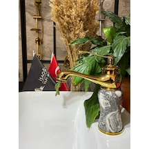 İsaoğlu Yapı Altın Lavabo Bataryası Gold Banyo Musluk Mermer Design Altın Batarya Gold İsaoğlu Yapı Altın Lavabo Bataryası Gold Banyo Musluk Mermer Design Altın Batarya Gold