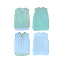 Müslin Çocuk Yelek Mavi