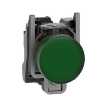 Schneider Electric Xb4bvb3, 24v Entegre Led'li Yeşil Eksiksiz Pilot Işığı Ø22 Düz Lens