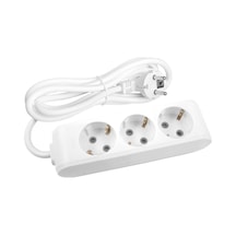 Viko Multi-let 3'lü Grup Priz Topraklı Çocuk Korumalı 1 Metre Beyaz - 90113301