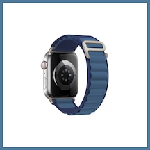 Bezos Watch 38mm Uyumlu Mountain Kordon - Lacivert Btkfz