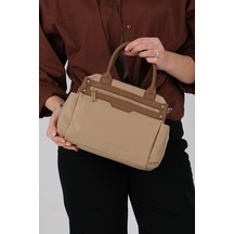 Silver Polo Sp1219 Kadın El Çantası Saten Vizon-camel