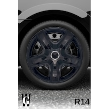 Renault 14 İnç Jant Kapağı 4 Adet Siyah S103