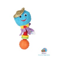 Sozzy Toys Çıngıraklı Renkli Ahtapot Çok Renkli