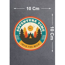 Adventure Time Sticker - 4x4 Kamp Vahşi Doğa Off Road Sticker -araba Oto Karavan Motosiklet Cam Sticker - 00117 10X10 Cm