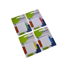 Hopax 21483-21484-21485-21486 Çizgiliİndexli  70x70 50YP Yapışkan Not Kağıdı