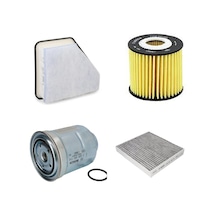 Bosch Filtre Bakım Seti Toyota Auris 1.4 D 4d Dizel 2009-2012 Hava + Yağ F + Yakıt F. + Polen Bosch