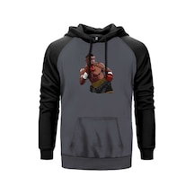 Mike Tyson Wbc Fight Gri Renk Reglan Kol Sweatshirt Gri