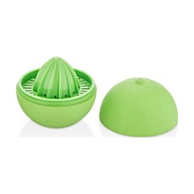 Narenciye Sıkacağı Saklama Kabı Qlux Portakal Şeklinde Narenciye Limon Sıkacağı L-00897 Plastik Yeşi Diğer