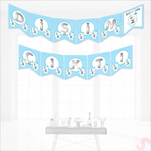 Dişim Çıktı Banner, 175 cm x 17 cm - Mavi