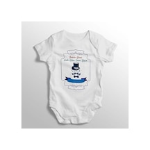 Babylimon Babalar Günün Kutlu Olsun Canım Babam Yazılı Baskılı Bebek Zıbını Beyaz - 132151327 Beyaz