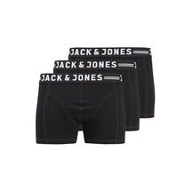 Jack & Jones 3'lü Boxer Paketi 12147591 Black