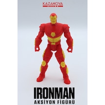 Kazanova Design Iron Man Aksiyon Figürü 14 Cm Marvel Masaüstü Dekoratif Hediyelik