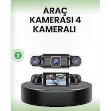 Gps Li 4 Kameralı Araç İç Dış Kayıt Sistemi 1080p Wifi Destekli