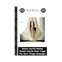 Delux Serisi Nefes Model Giyim Woo Yoga Fly Sarı Yoga Hamağı