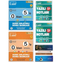 Tonguç Akademi 5. Sınıf 0 Dan 5 E Konu Anlatımlı Soru Bankası - 1. Ve 2. Dönem Yazılı Notları Tüm Dersler Set