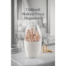 7 Bölmeli Makyaj Organizeri Kozmetik Banyo Düzenleyici Makyaj Fırçası Kutusu Diş Fırçası Organizer P Diğer