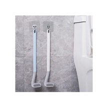 Ergonomik Tasarımlı Silikon Tuvalet Fırçası Mavi