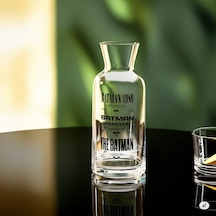 Rak Le Batman Yazı Baskılı Başucu Sürahisi Bardaklı Set - 700 Ml
