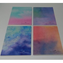 Karton Kapak Dik A5 Watercolors 4'lü Çizgisiz Defter Watercolors