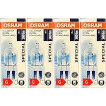 Osram Halopin Oven 25w 2700k Sarı Işık G9 Duylu Halojen Fırın Ampulü 4 Adet